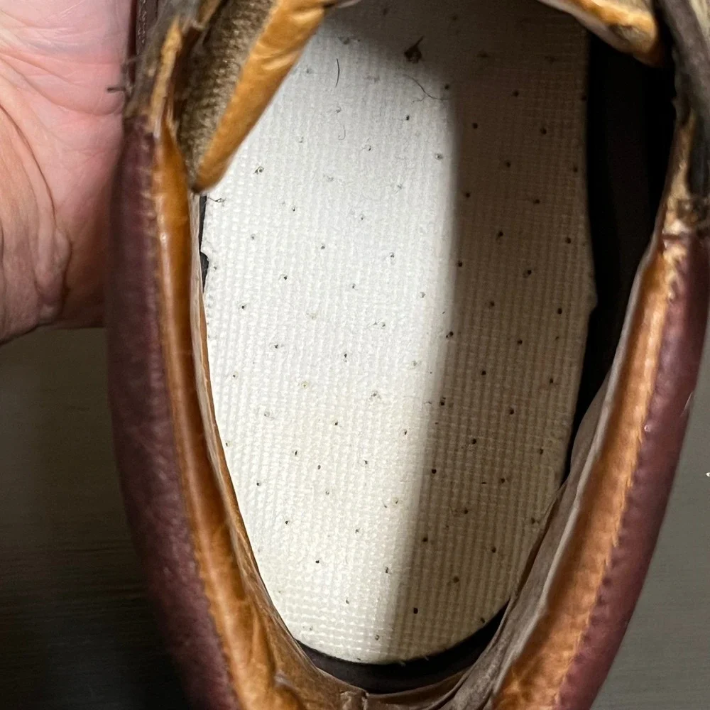 LL Bean Men Dark Brown Leather‎ Lace Up Chukka Boots Made in El Salvador Size 11
